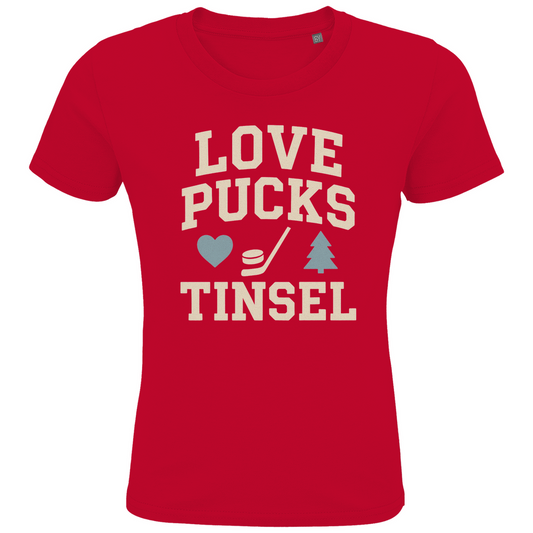 Kids T-Shirt LOVE, PUCKS & TINSEL