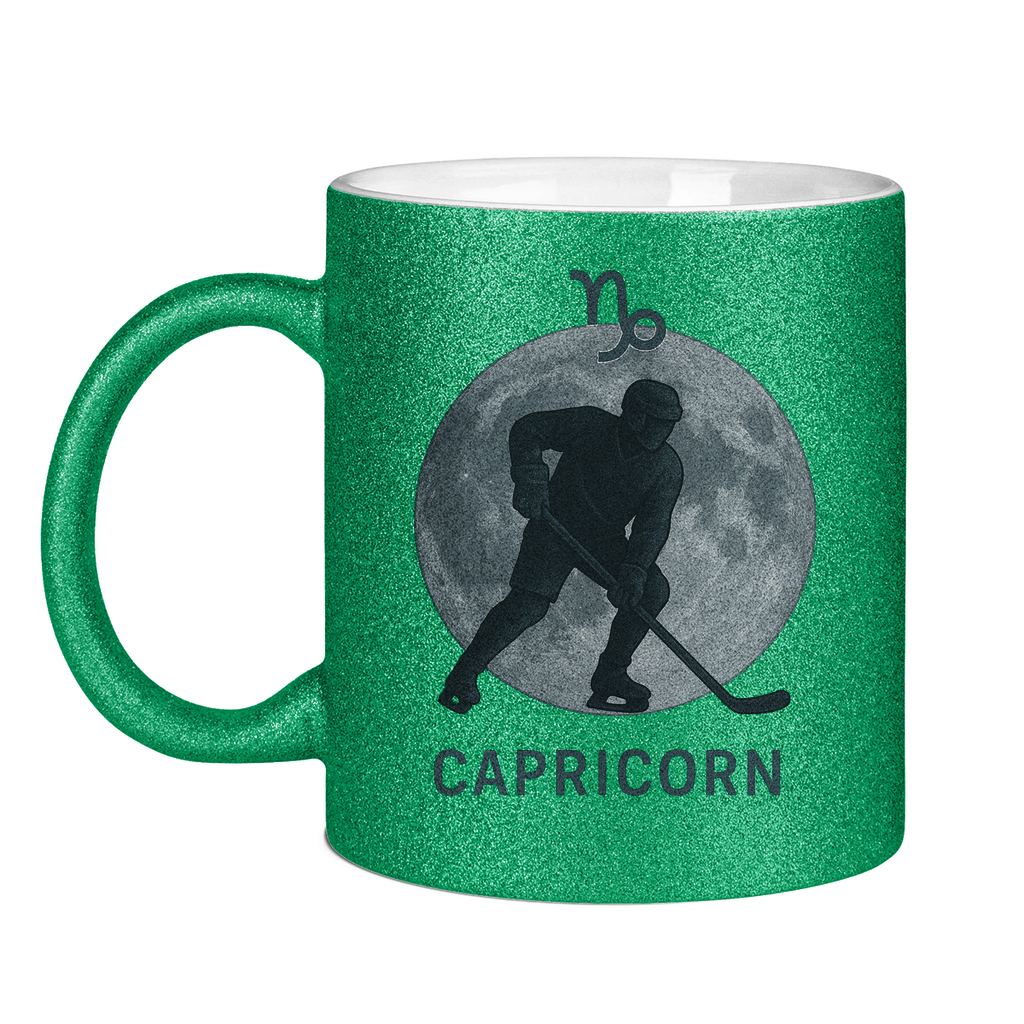 Glitzertasse STERNZEICHEN CAPRICORN / STEINBOCK