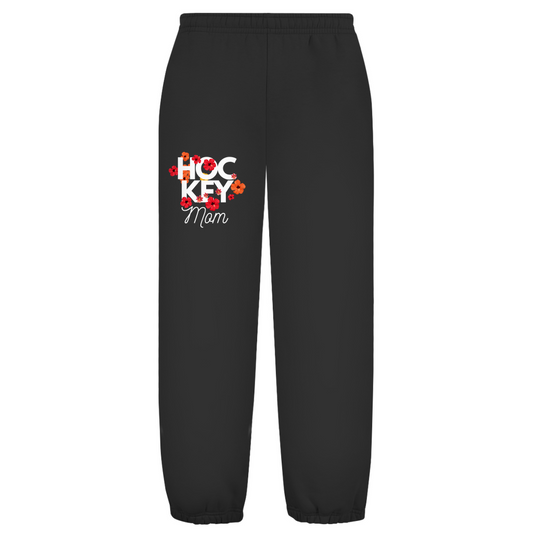 Oversize Sweatpants HOCKEY MOM FLOWERS