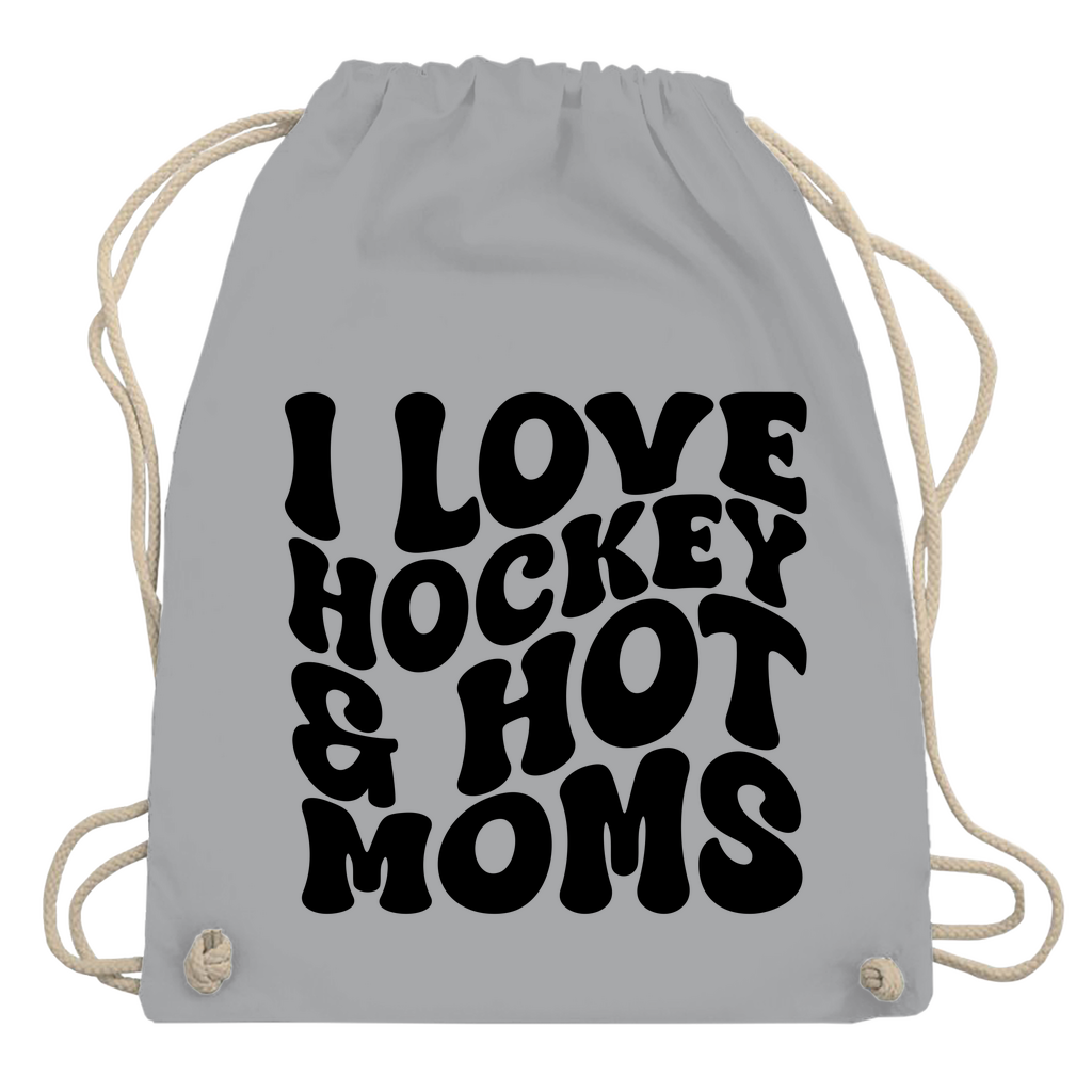 Turnbeutel I LOVE HOCKEY & HOT MOMS