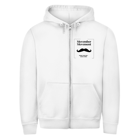 Unisex Zipper MOVEMBER MOVEMENT (front&back)