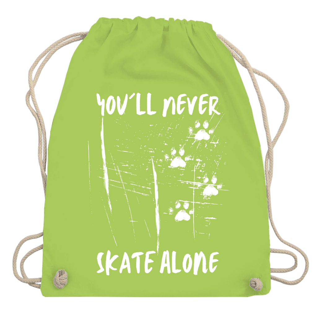Turnbeutel NEVER SKATE ALONE
