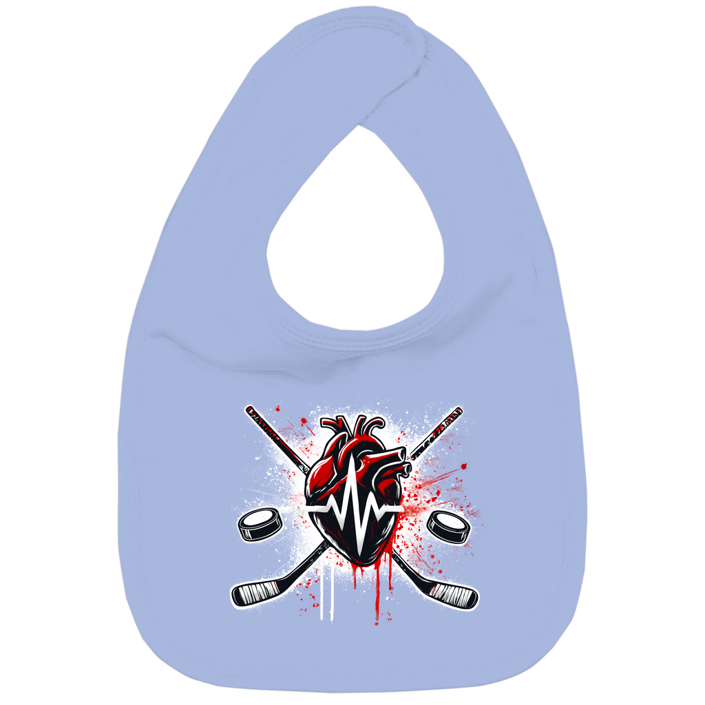 Kinder Bio Lätzchen HOCKEY HEARTBEAT