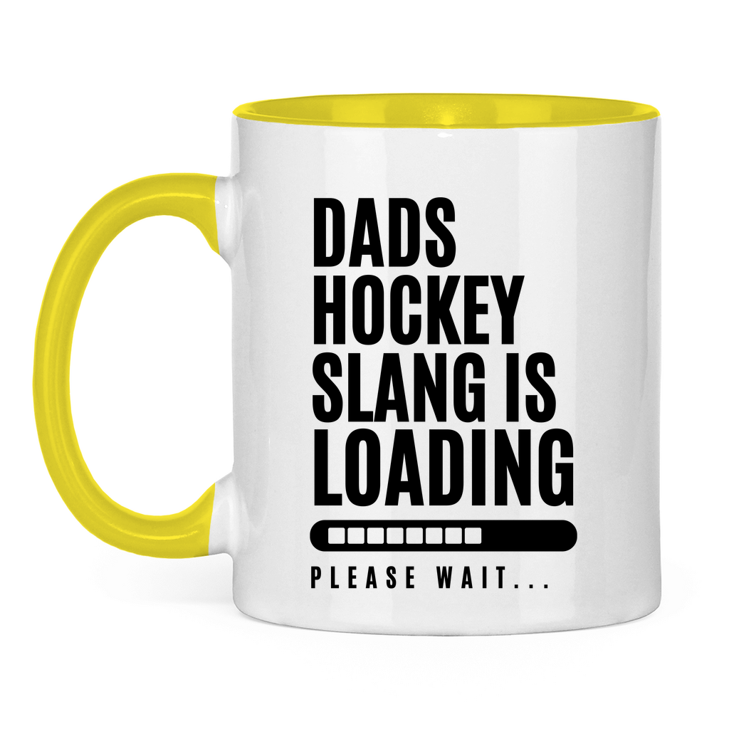 Tasse zweifarbig HOCKEYDADS SLOGAN