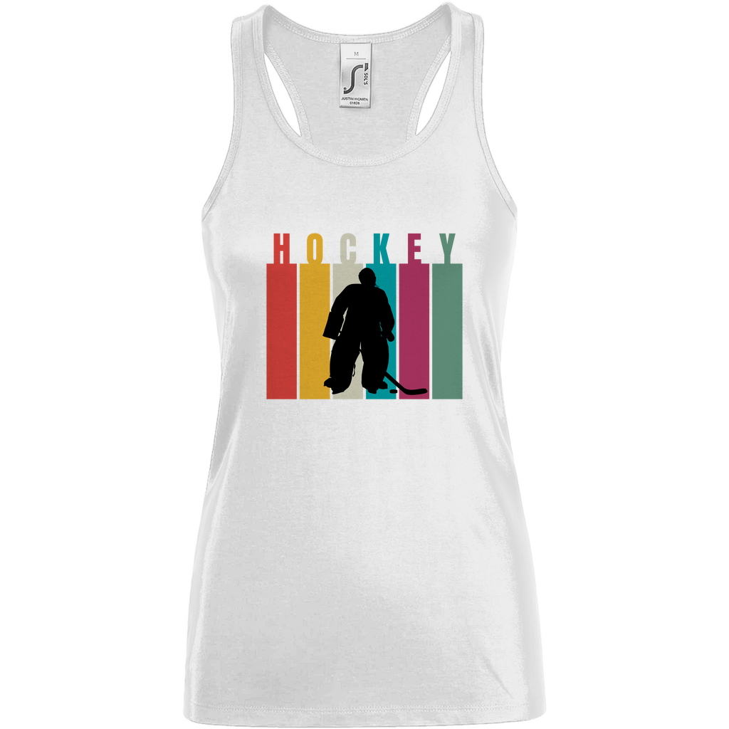 Ladies Tank Top COLOURFUL HOCKEY GOALIE