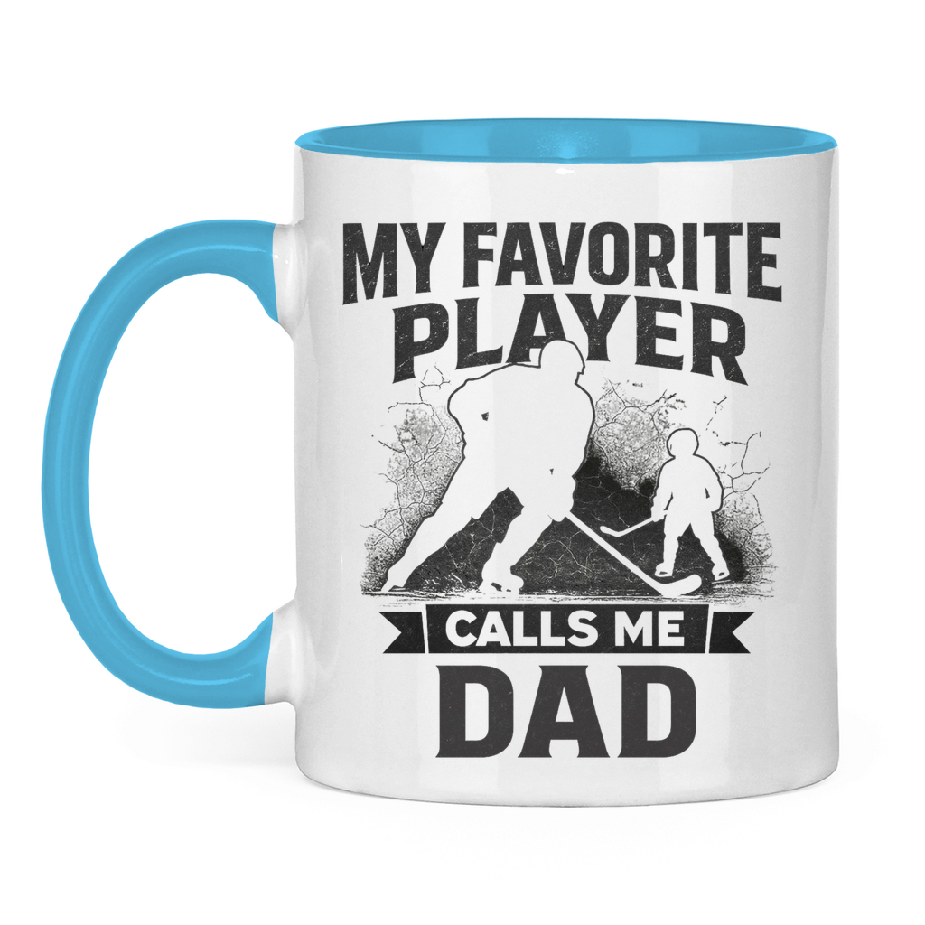 Tasse zweifarbig HOCKEYDAD FAVORITE PLAYER