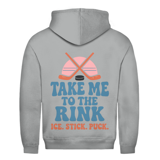 Unisex Hoodie TAKE ME TO THE RINK (back)