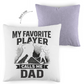 Kopfkissen zweifarbig HOCKEYDAD FAVORITE PLAYER