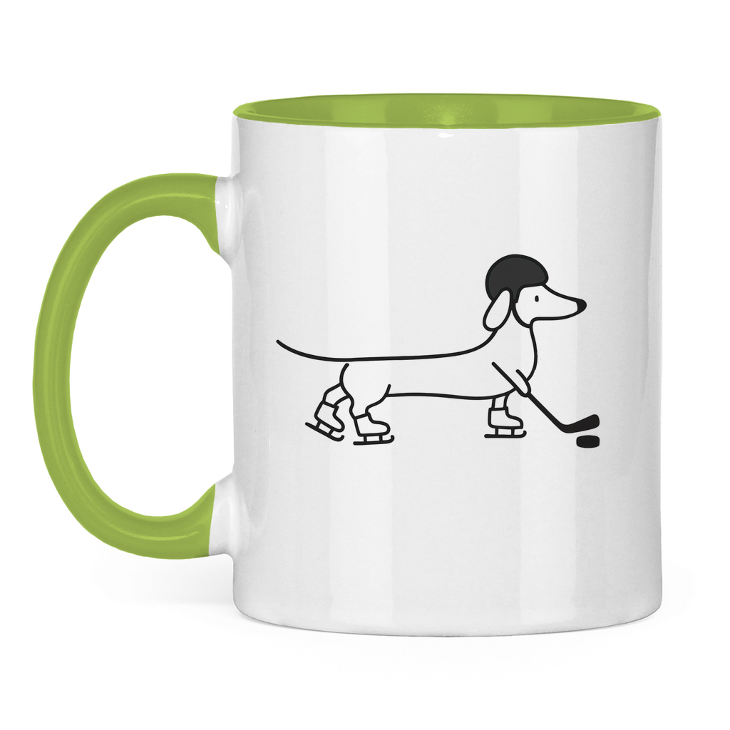 Tasse zweifarbig HOCKEY DACKEL