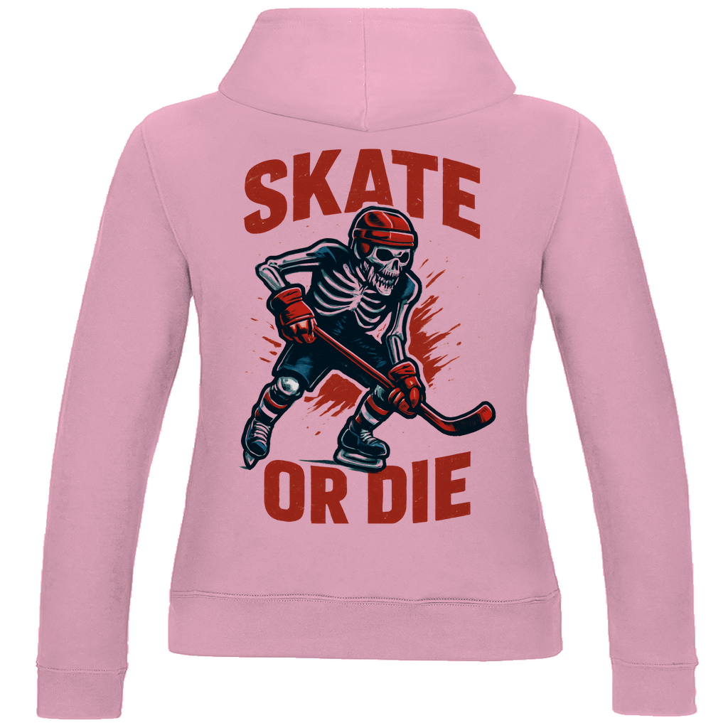Ladies Hoodie HALLOWEEN SKATE OR DIE (front&back)