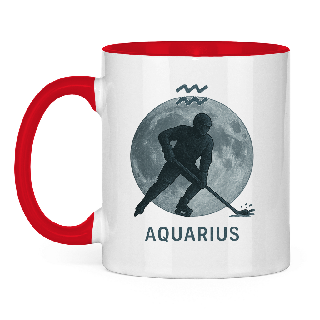 Tasse zweifarbig STERNZEICHEN AQUARIUS / WASSERMANN