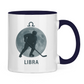Tasse zweifarbig STERNZEICHEN LIBRA / WAAGE