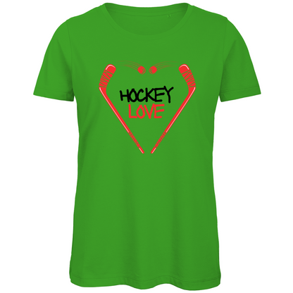 Ladies T-Shirt HOCKEYLOVE STICKHEART