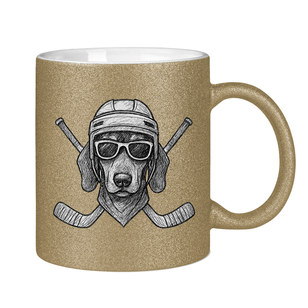 Glitzertasse COOL HOCKEYDOG