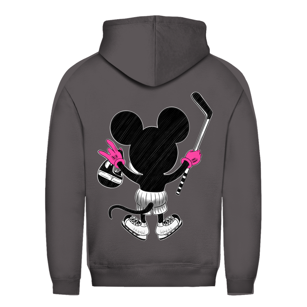 Ladies Hoodie HOCKEYMOUSE PINK