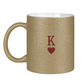 Glitzertasse HOCKEY HERZKÖNIG