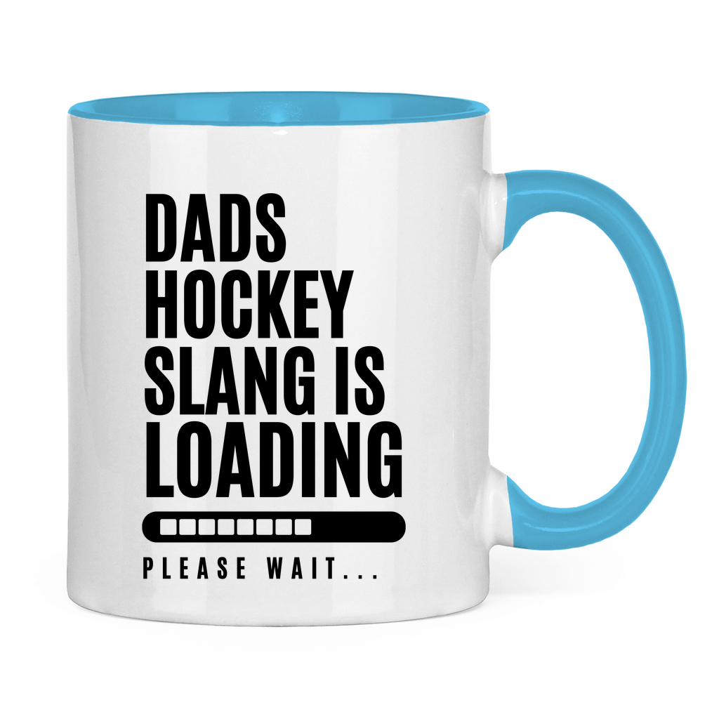 Tasse zweifarbig HOCKEYDADS SLOGAN