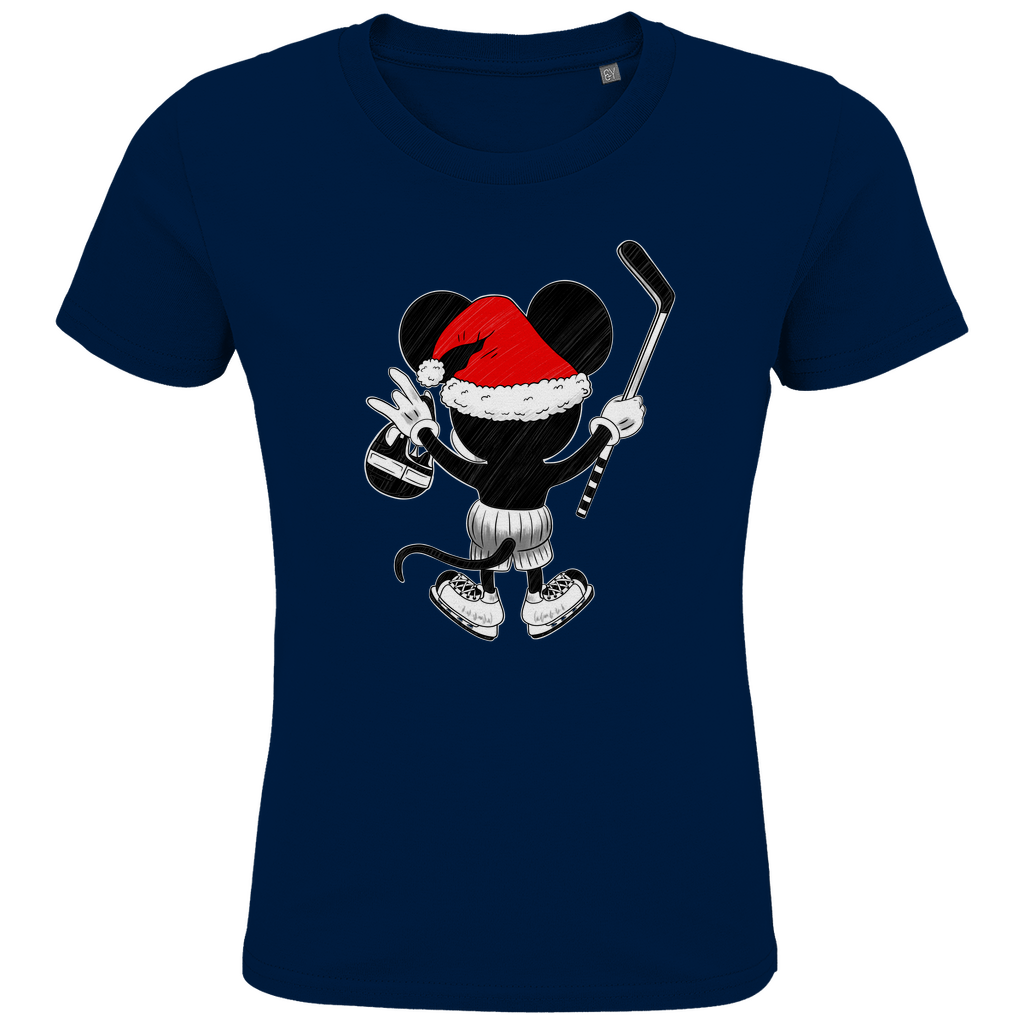 Kids T-Shirt HOCKEY-SANTA-MOUSE