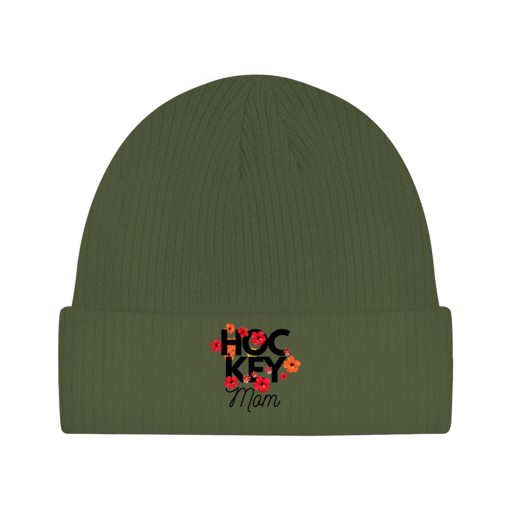 Beanie HOCKEY MOM FLOWERS
