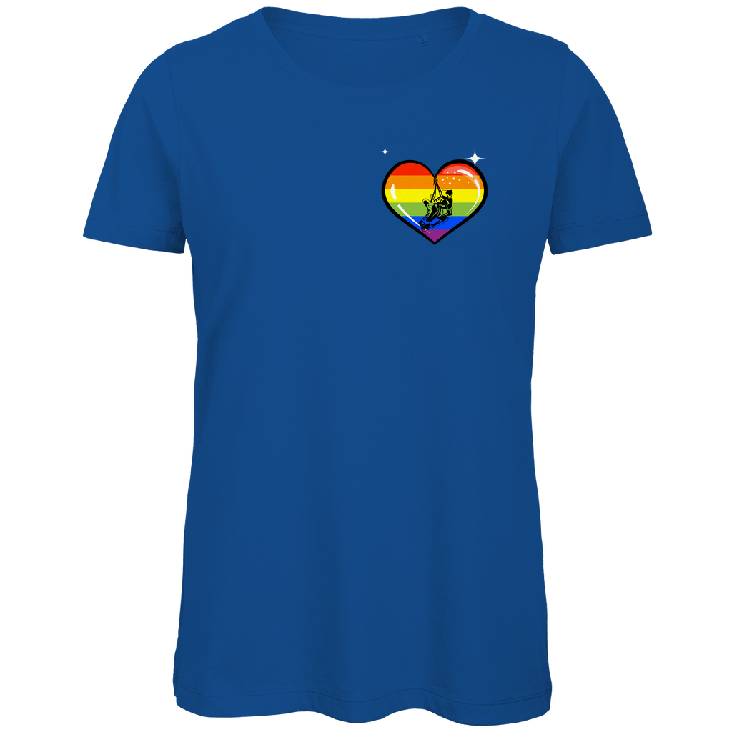 Ladies T-Shirt RAINBOW SKATE HEART