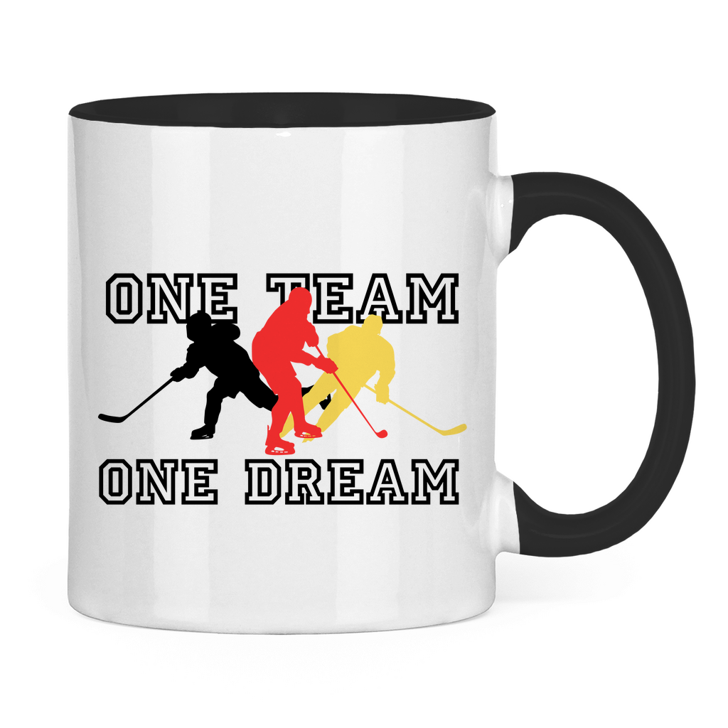 Tasse zweifarbig ONE TEAM-ONE DREAM GER