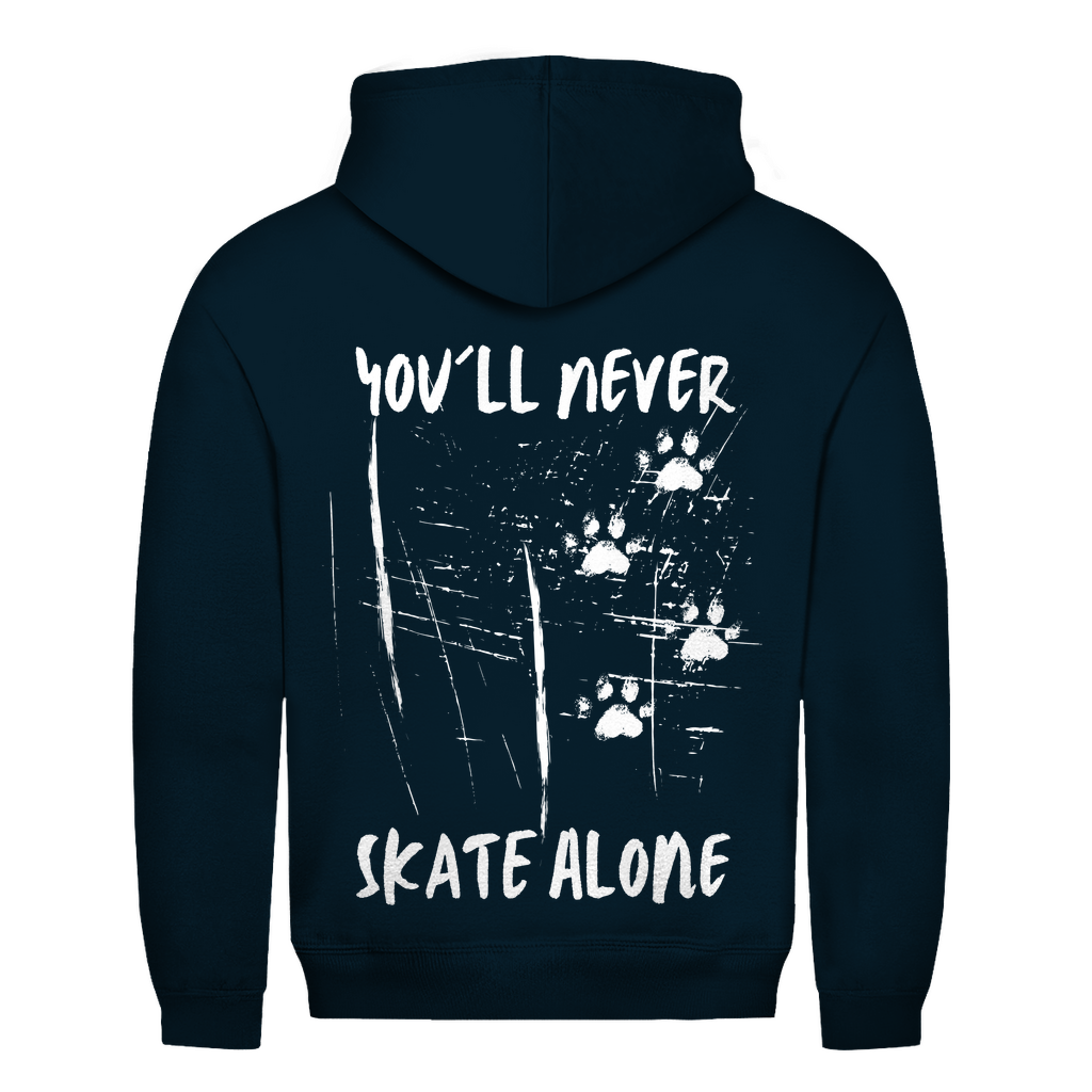Unisex Hoodie NEVER SKATE ALONE (back)