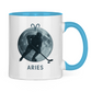 Tasse zweifarbig STERNZEICHEN ARIES / WIDDER