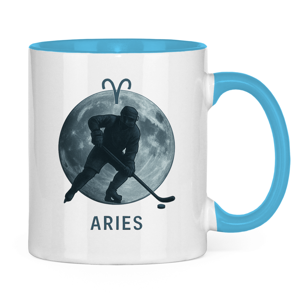 Tasse zweifarbig STERNZEICHEN ARIES / WIDDER