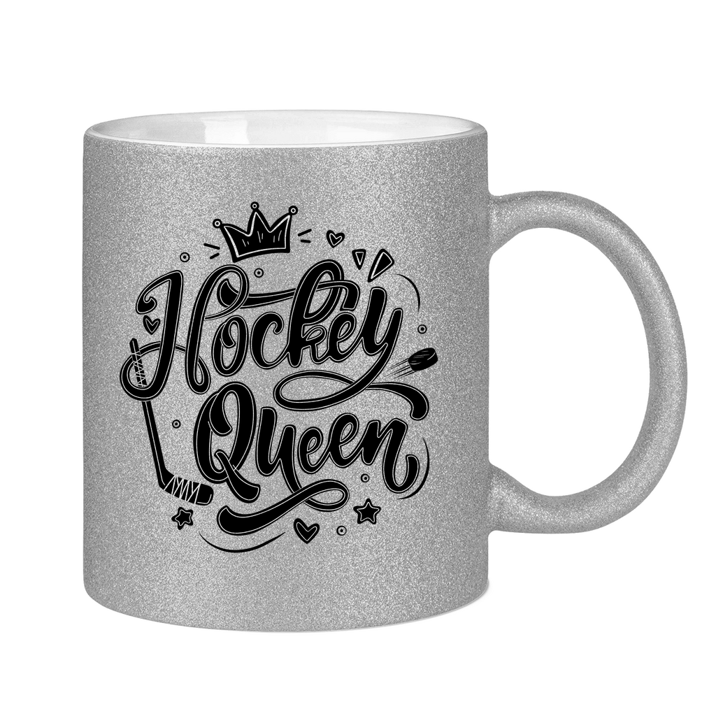 Glitzertasse HOCKEYQUEEN II