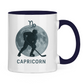 Tasse zweifarbig STERNZEICHEN CAPRICORN / STEINBOCK