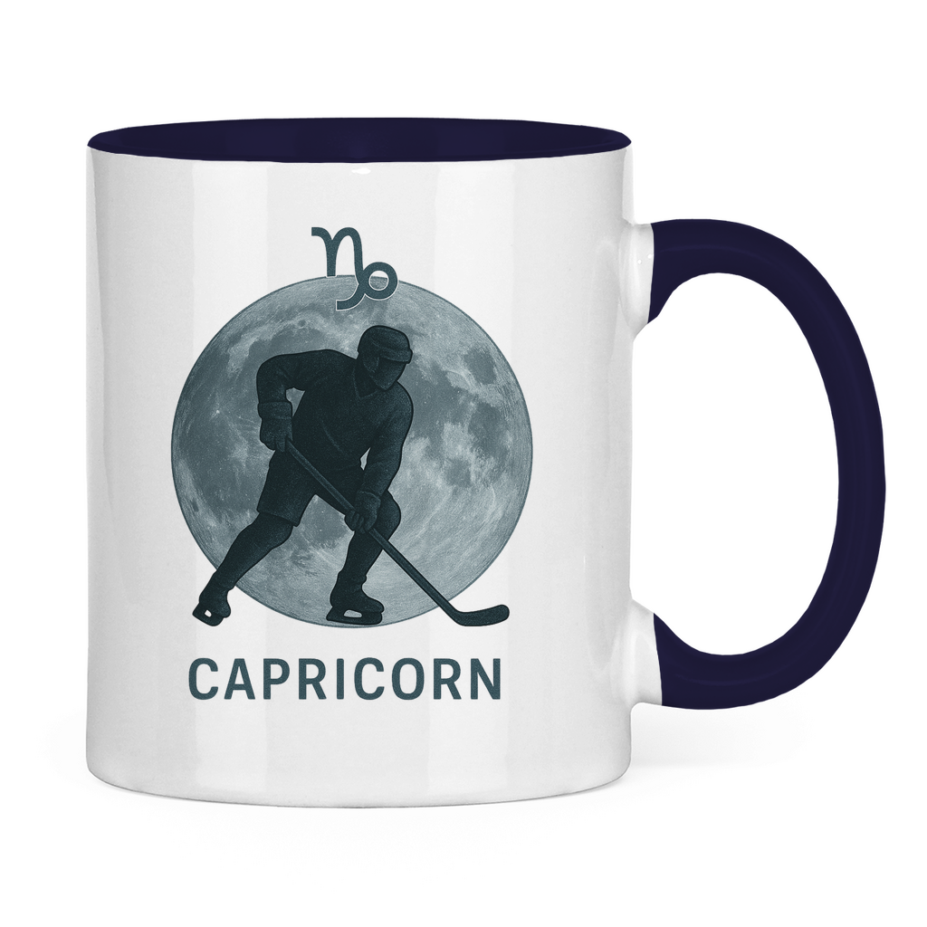 Tasse zweifarbig STERNZEICHEN CAPRICORN / STEINBOCK