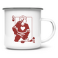 Emaille Tasse HOCKEY HERZKÖNIGIN