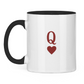 Tasse zweifarbig HOCKEY HERZKÖNIGIN