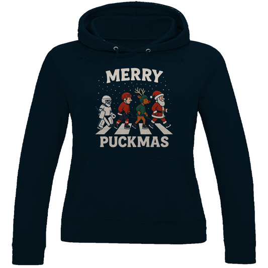 Ladies Hoodie MERRY PUCKMAS WALK