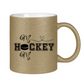 Glitzertasse HOCKEY MOM HEART