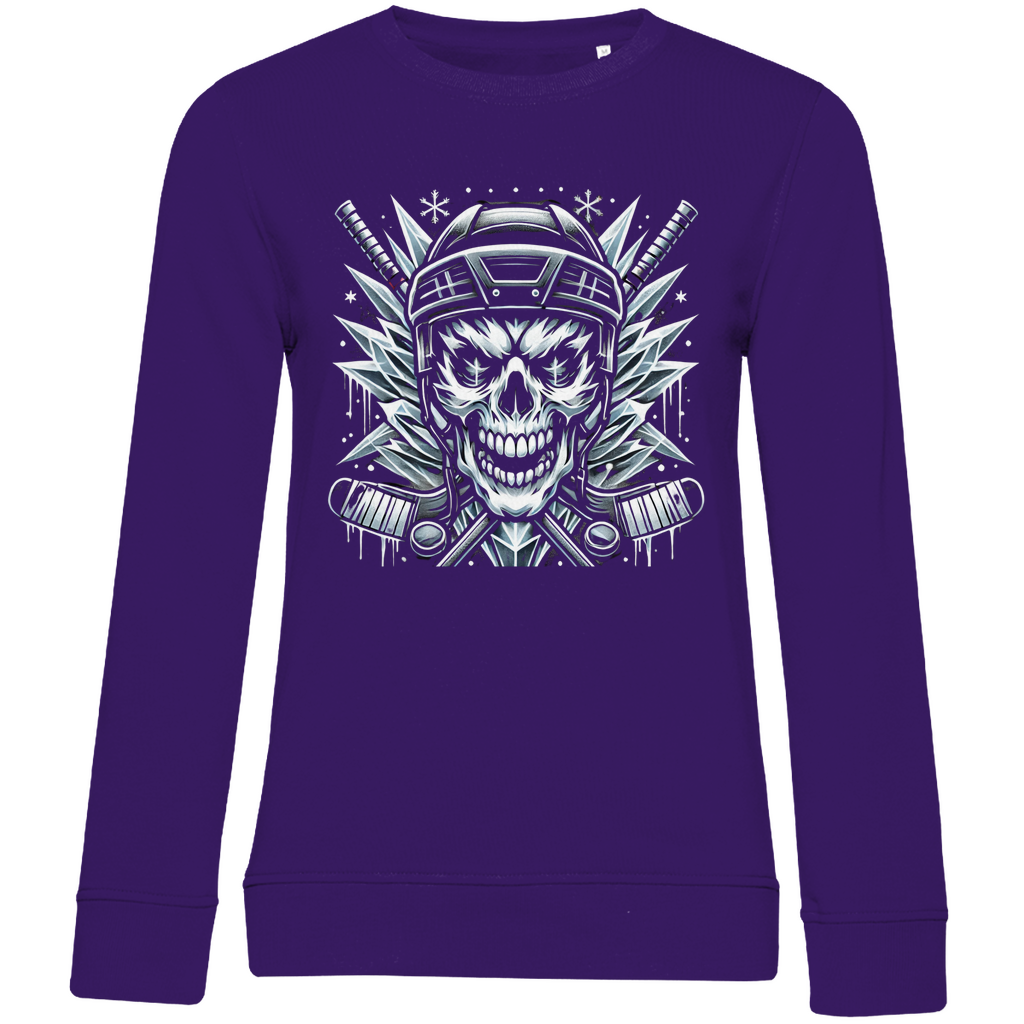 Ladies Sweatshirt HOCKEY SKULL
