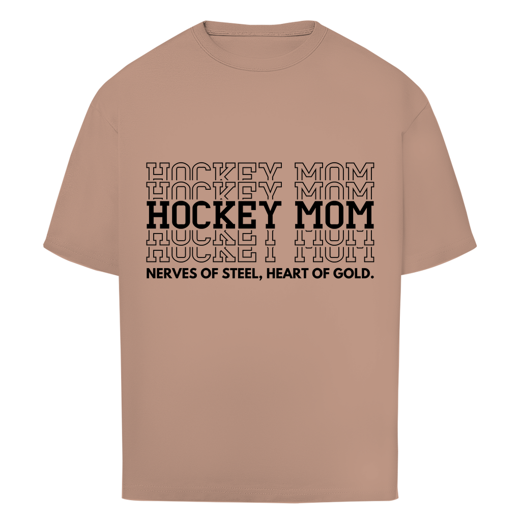 Oversize T-Shirt HOCKEYMOM NERVES & HEART