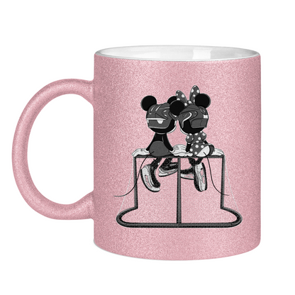 Glitzertasse MOUSE COUPLE