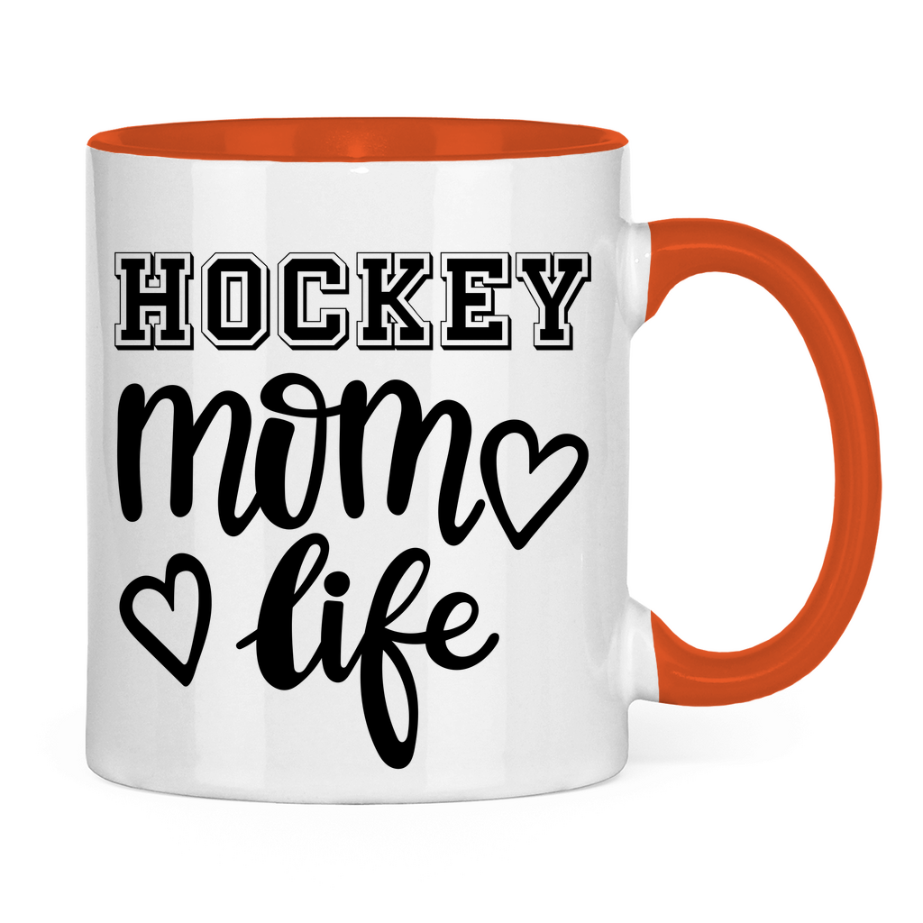 Tasse zweifarbig HOCKEY MOM LIFE