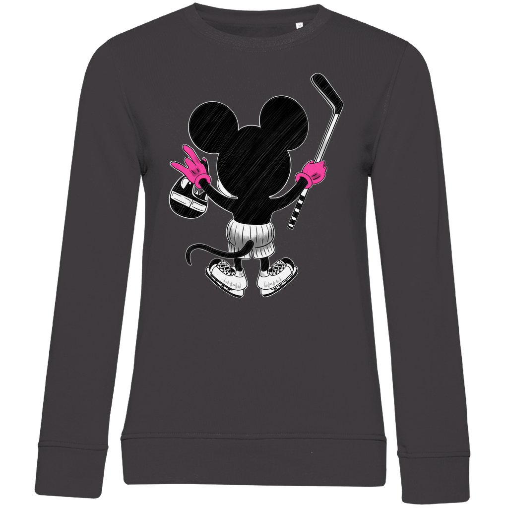 Ladies Sweatshirt HOCKEYMOUSE PINK