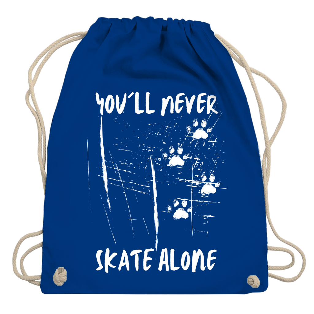 Turnbeutel NEVER SKATE ALONE