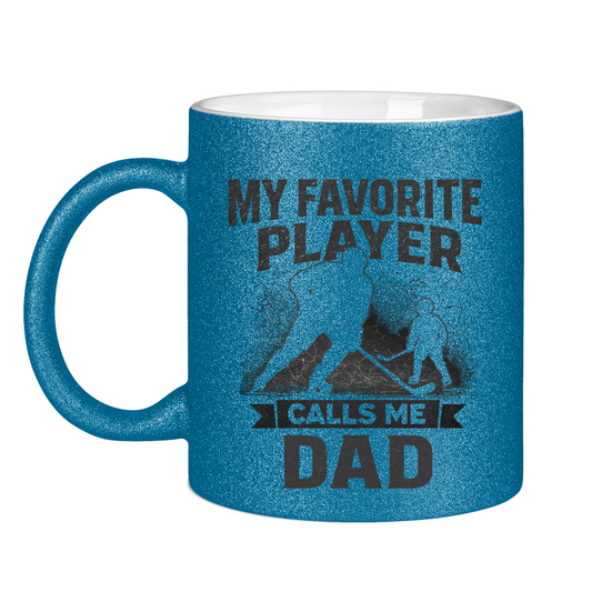 Glitzertasse HOCKEYDAD FAVORITE PLAYER