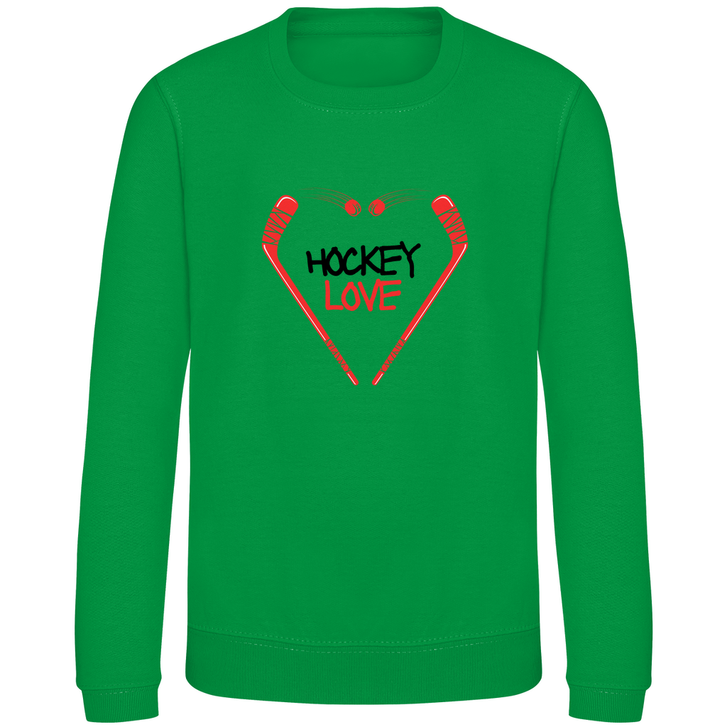 Kids Sweatshirt HOCKEYLOVE STICKHEART