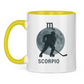 Tasse zweifarbig STERNZEICHEN SCORPIO / SKORPION