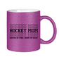 Glitzertasse HOCKEYMOM NERVES & HEART