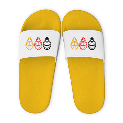 Badelatschen GOALIE MASKE SCHWARZ-ROT-GOLD