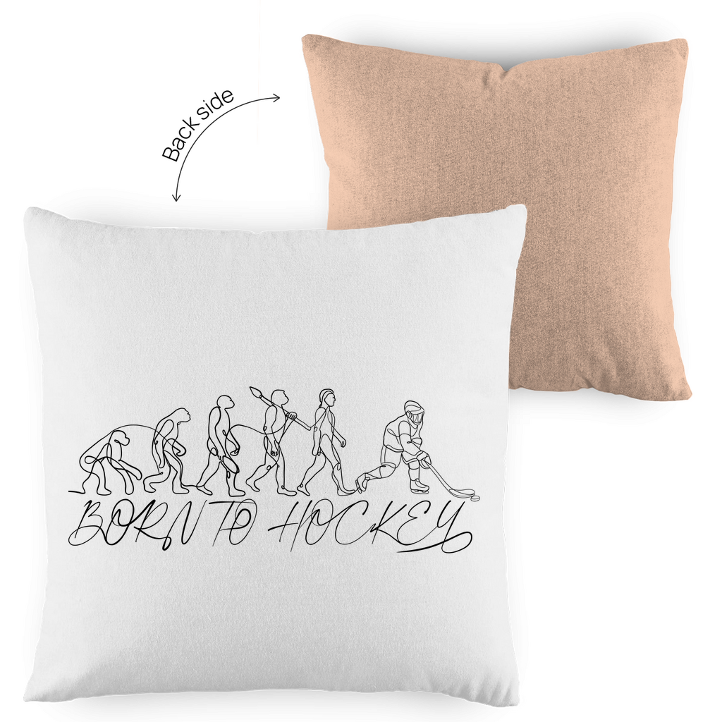Kopfkissen zweifarbig BORN TO HOCKEY EVULUTION