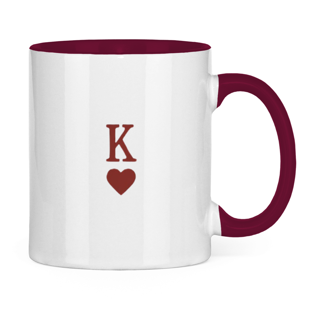 Tasse zweifarbig HOCKEY HERZKÖNIG