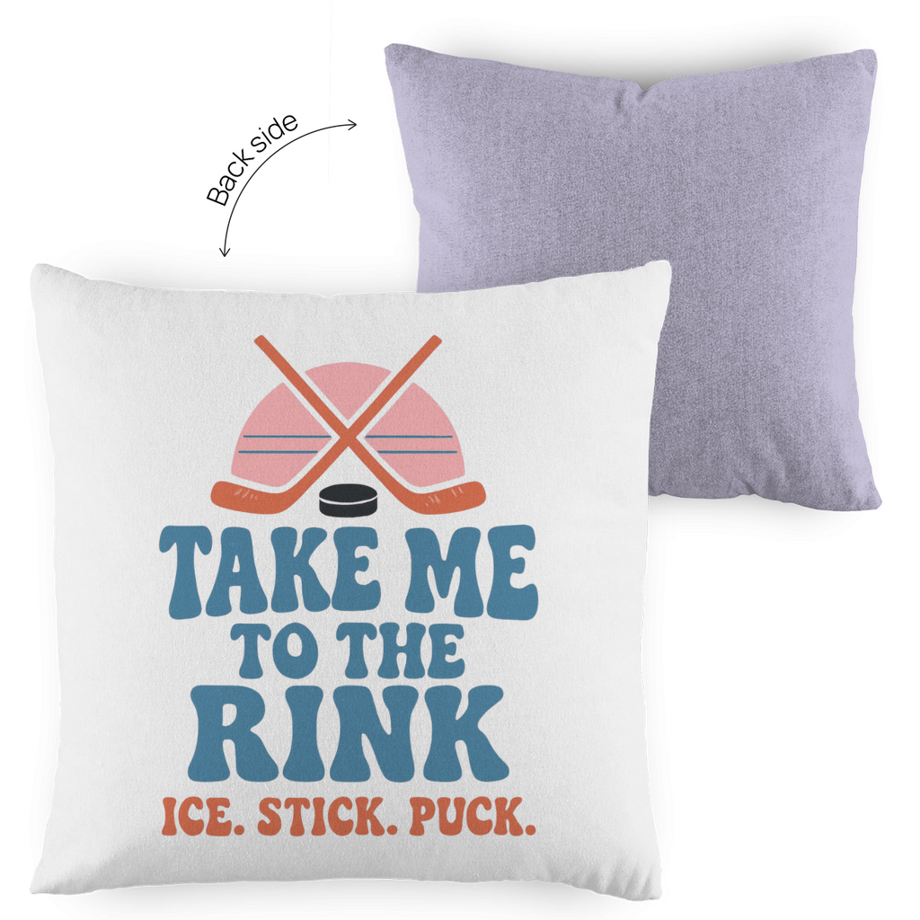 Kopfkissen zweifarbig TAKE ME TO THE RINK