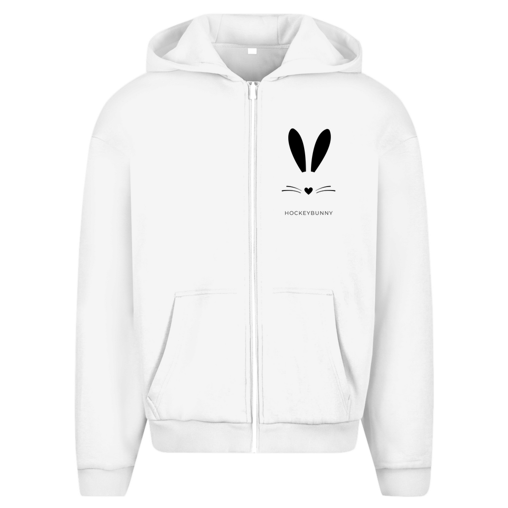 Oversize Zipper HOCKEYBUNNY (front&back)